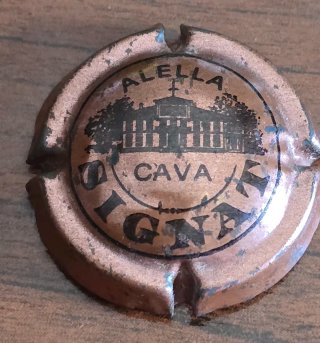 Placa Alella Cava SIGNAT Metalizada