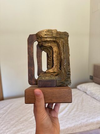 Portavelas y Jarrón Cerámica y Metal