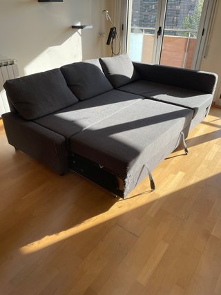 Sofá Cama Chaise Longue Gris Ikea FRIHETEN