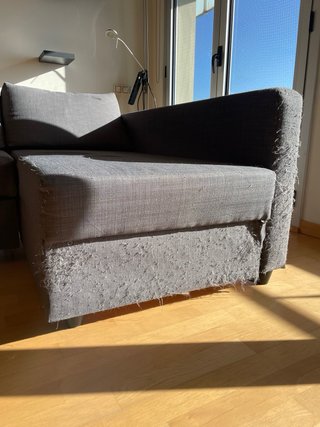 Sofá Cama Chaise Longue Gris Ikea FRIHETEN