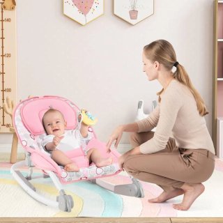 Mecedora plegable 2 en 1 para bebé COSTWAY