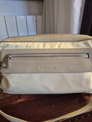 Bolso Bimba y Lola Nylon-Piel Beige