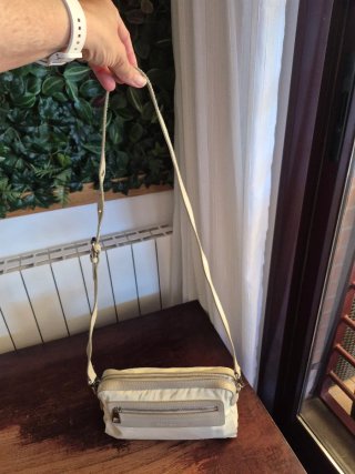 Bolso Bimba y Lola Nylon-Piel Beige
