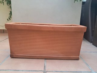 5 jardineras de barro
