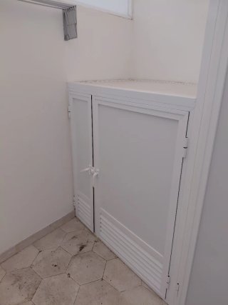 Armario de aluminio para solana o jardín, con pila