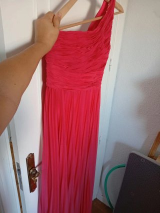 Vestido fiesta largo Fucsia Easy Wear talla 38