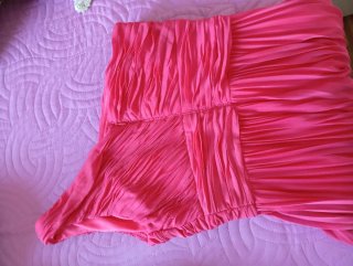 Vestido fiesta largo Fucsia Easy Wear talla 38