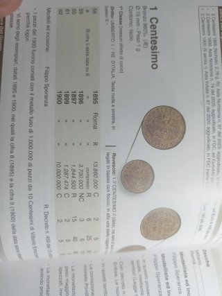 Moneta Regno Italia 1 Centesimo 1896
