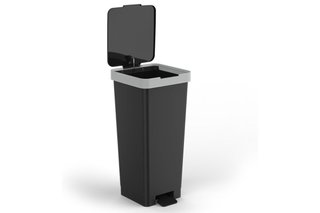 Cubo Basura Tatay 40L Negro/Gris