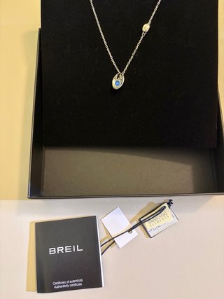 Breil Collana in acciaio con Swarovski