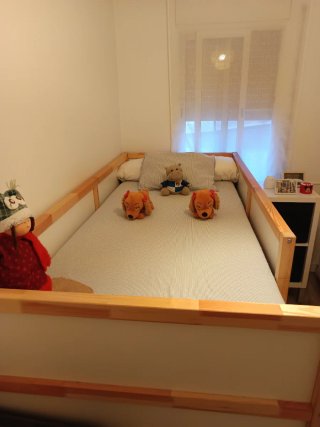 Litera madera combinado con blanco