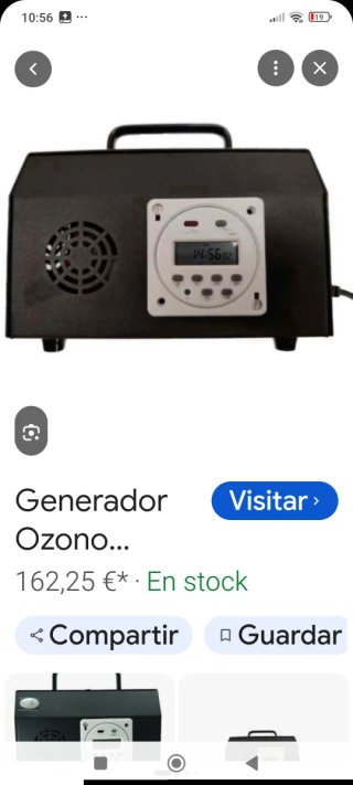 Generador de Ozono Negro y Blanco