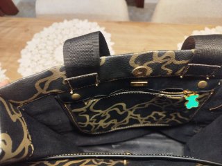 Bolso Tous Negro y Dorado