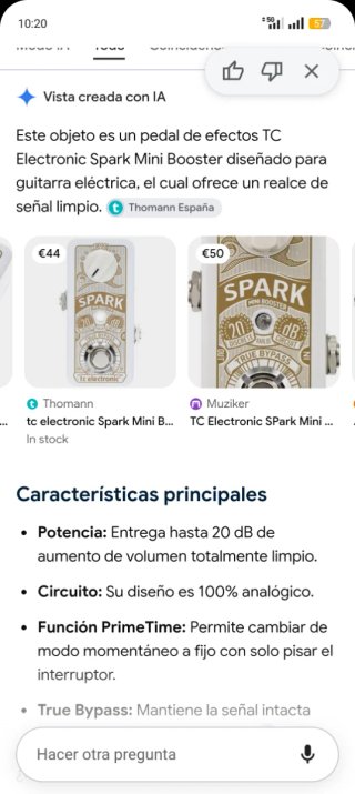 Mini Booster spark Pedal de efectos TC Electronic