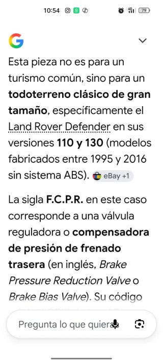 Compensador Freno Land Rover Defender 110 y 130