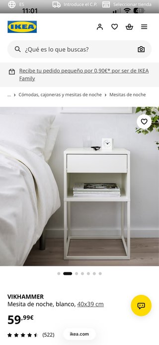 2 Mesitas de noche modernas