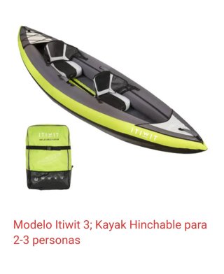 Kayak inflable Itiwit 3 (2-3 personas)