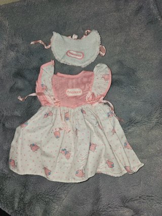 Vestido Nenuco Vintage Elefantes con Babero