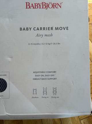 Mochila Portabebés BabyBjörn Move Airy Mesh