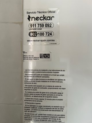 Termo de gas butano Neckar