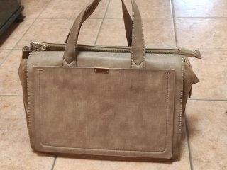 Bolso de mano marrón