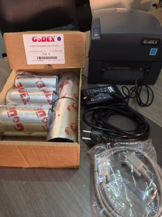 Impresora Godex + 5 Rollos Cinta