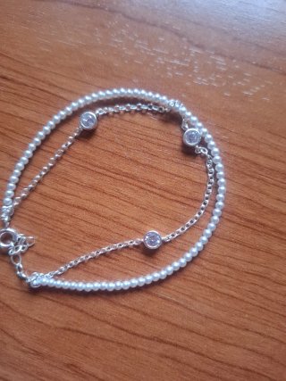 Pulsera Plata Perlas y Circonitas