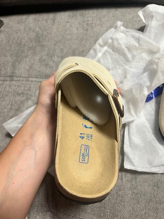 Zuecos Birkenstock Beige