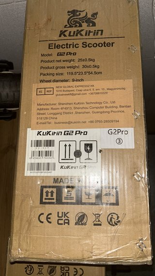 KuKirin G2 Pro 600W Patinete Eléctrico Nuevo