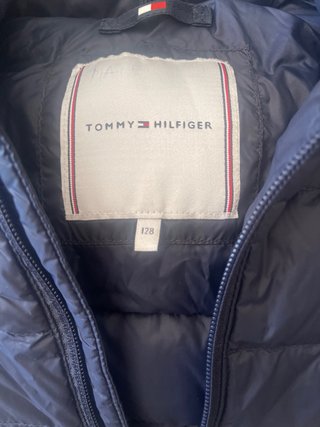 Abrigo Tommy Hilfiger niño azul talla 128