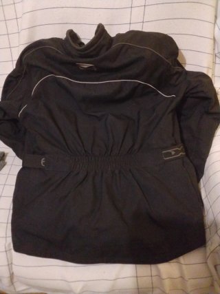 Chaqueta de moto negra