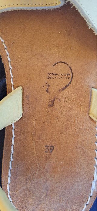 Avarcas de Menorca Beige Talla 39
