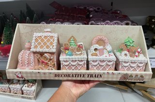 Treno decorativo Natale glitter