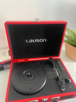 Tocadiscos Portátil Lauson Rojo