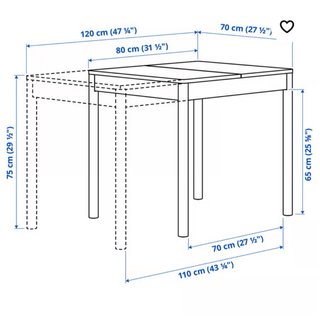 Mesa comedor extensible + 4 sillas Ikea