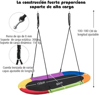 COSTWAY Columpio de Nido Columpio Colgante