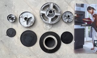 Set 4 bruciatori Ariston Hotpoint