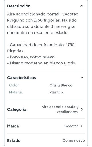 Aire Acondicionado Portátil Cecotec Pinguino