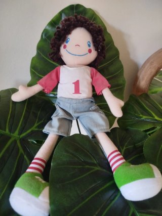 Muñeco de trapo con número 1