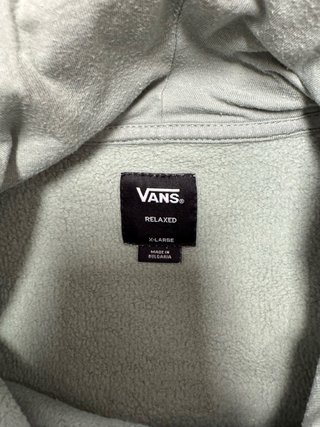 Sudadera Vans verde con capucha