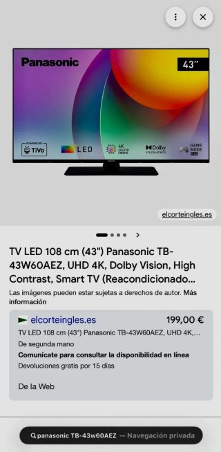TV LED Panasonic 43 TB-43W60AEZ