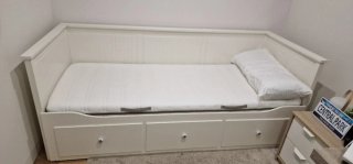 Cama diván Ikea Hemnes con 3 cajones