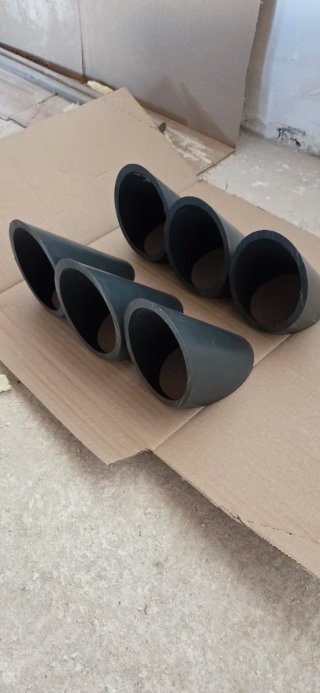 Maceteros PVC Negros (Set de 6)