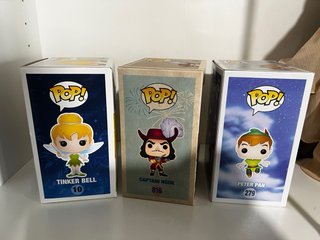 Lote 3 Funkos Disney Peter Pan