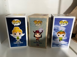 Lote 3 Funkos Disney Peter Pan