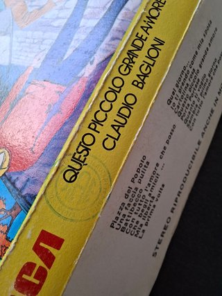 MC Questo Piccolo Grande Amore 1972, prima stampa