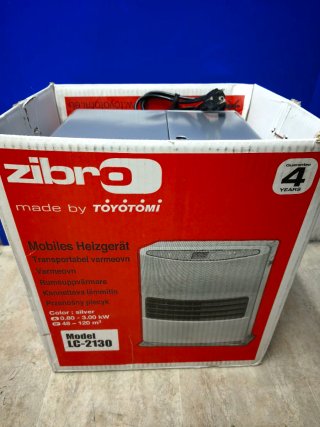 Estufa de parafina Zibro Plata