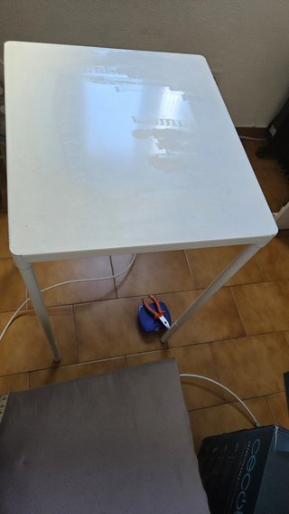Mesa plegable IKEA blanca