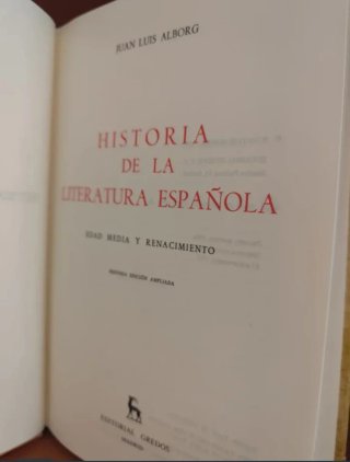 Historia de la literatura española