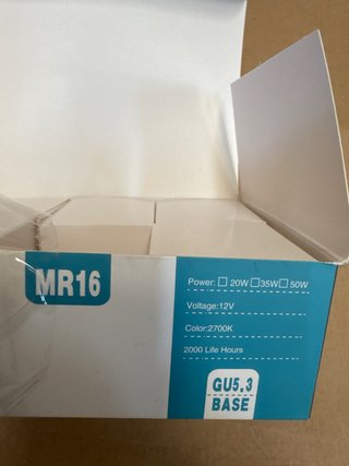 8 Bombillas Halógenas GU5.3 20W